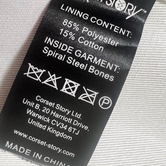 CORSET STORY ROSE GOLD HALTERNECK OVERBUST RIBBON CORSET SIZE 20 2X - Picture 11 of 16